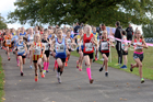 Girls under-13s 3 stage road relay, 2017 ERRA 6 and 4 Stage and Junior Relays. Photo:  David T. Hewitson/Sports for All Pics